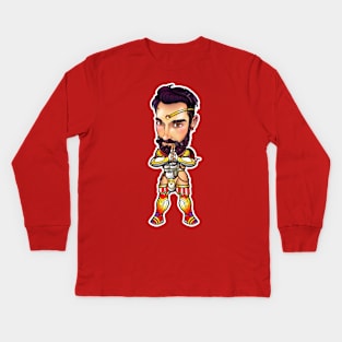 Sailor Chibi Boy Mars Kids Long Sleeve T-Shirt